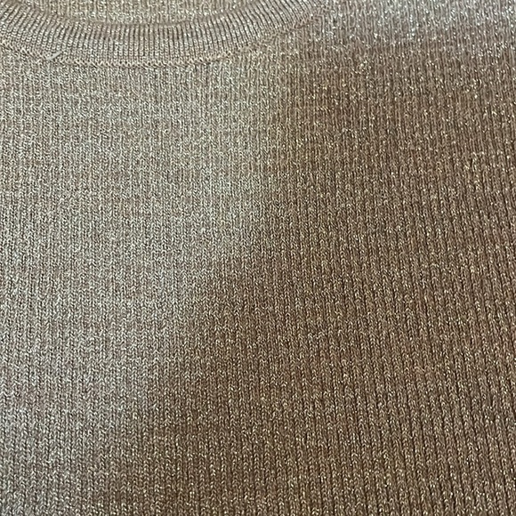 Alfani Ribbed Knit Metallic Scoop Neck Sweater Size L - Picture 9 of 12